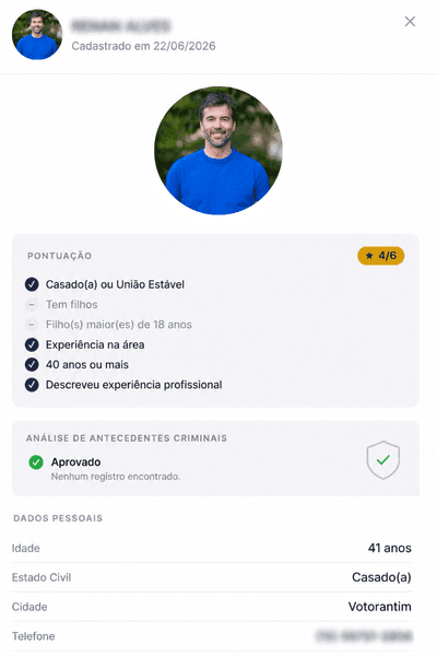 Certificado de antecedentes criminais — checagem obrigatória PS Proteção